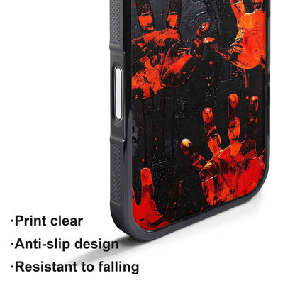 iPhone 17 Air Case — Halloween Splatter Handprint, Custom Phone Case