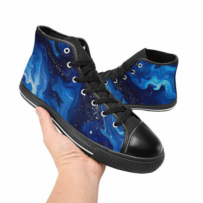 MEN'S Galaxy Art - High Top Canvas Grunge Sneakers