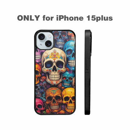 iPhone 15 Plus Case — Skulls General Skulls Pattern, Custom Art Phone Cover