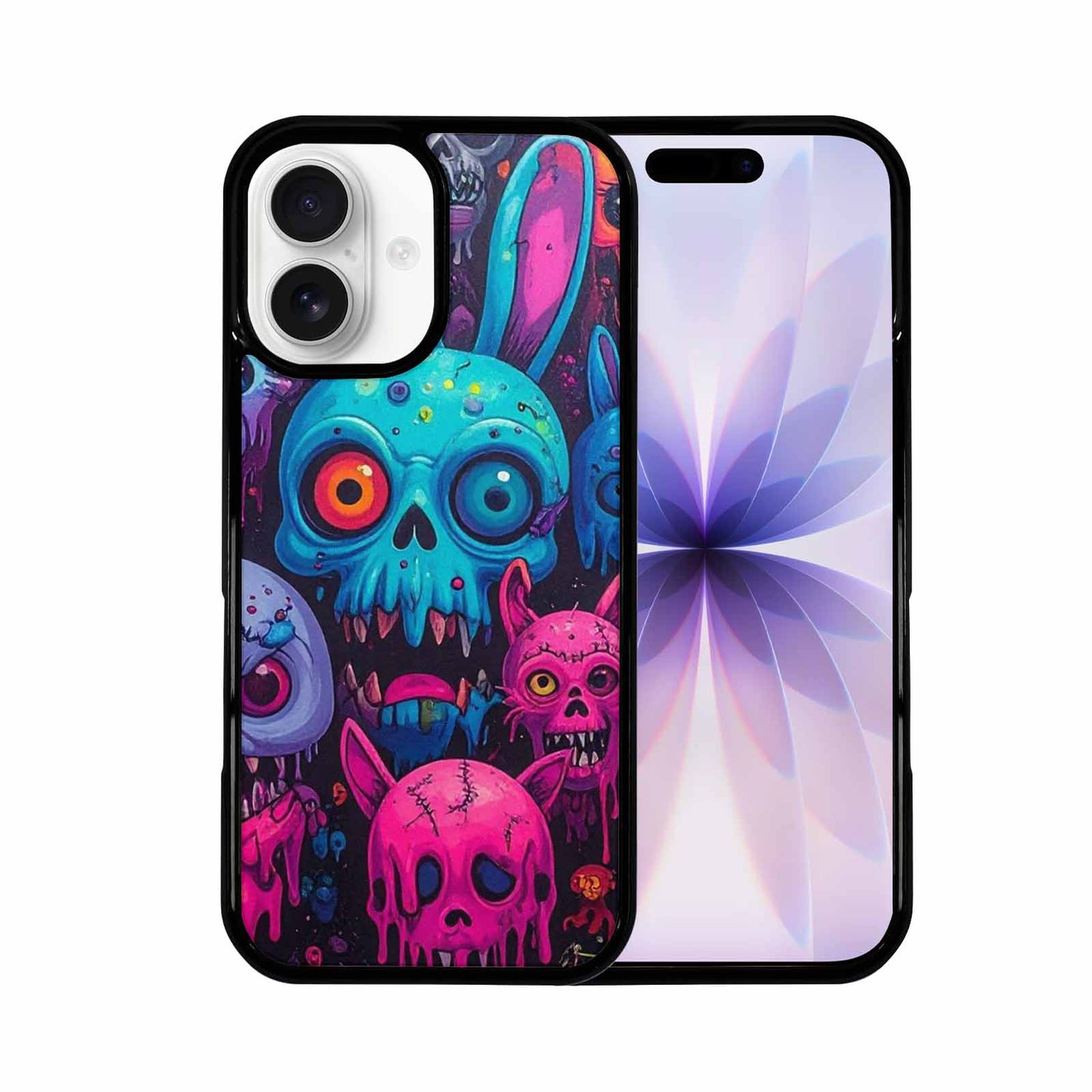 iPhone 17 Case — Mixed Toxic Glow Creature Cartoon Cute, Custom Made Phone Cover
