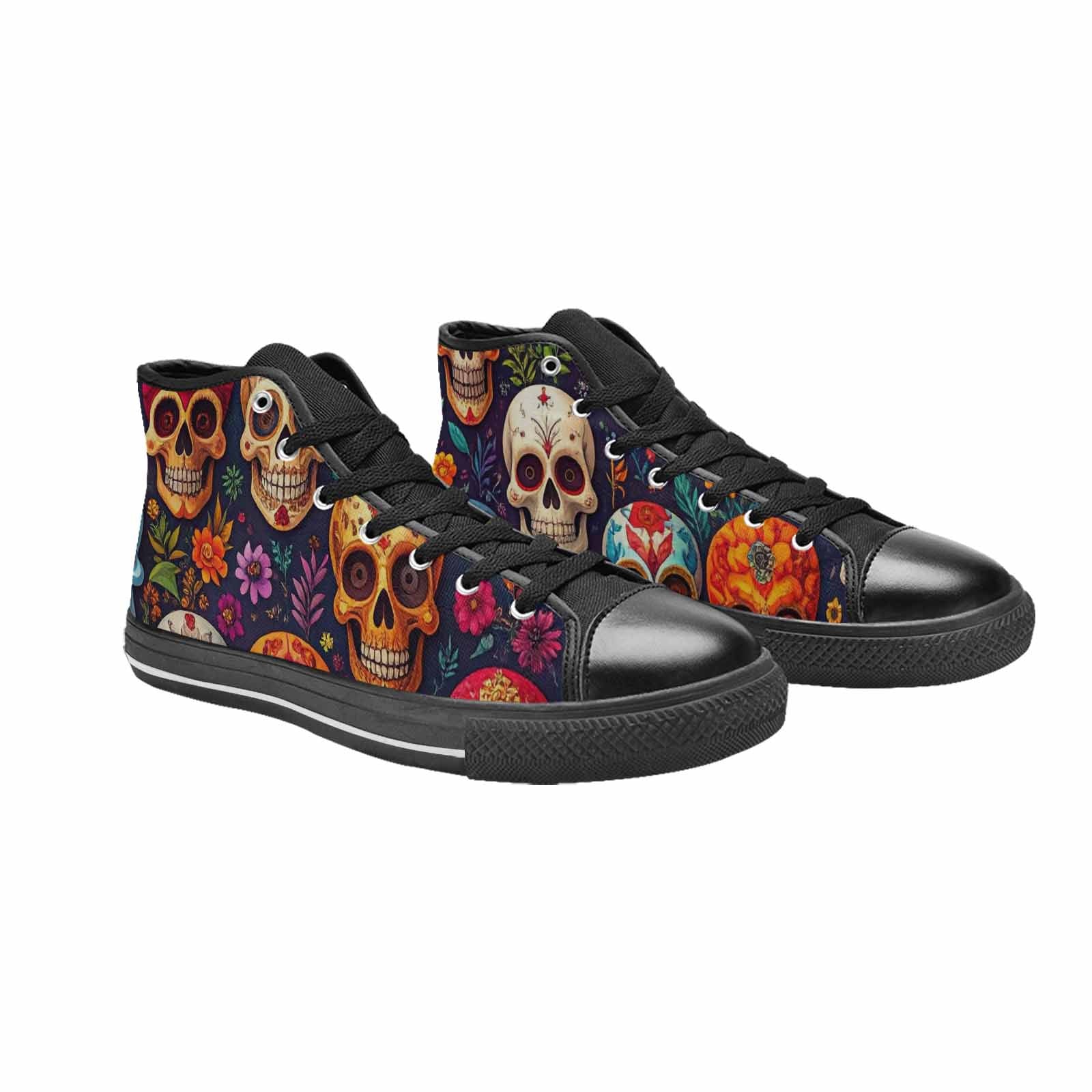 MEN'S Skull High Top Canvas Dreamcore Custom Sneakers