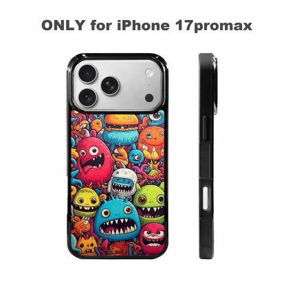 iPhone 17 Pro Max Case — Small Cartoon Monster Character Cartoon Cute, Custom Printed Phone Case