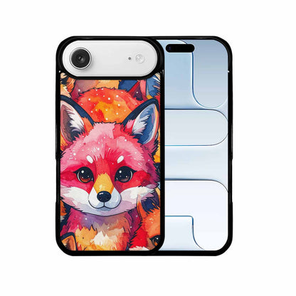 iPhone 17 Air Case — Watercolor Kawaii Fox Faces Watercolor Abstract, Custom Designed Case Cover