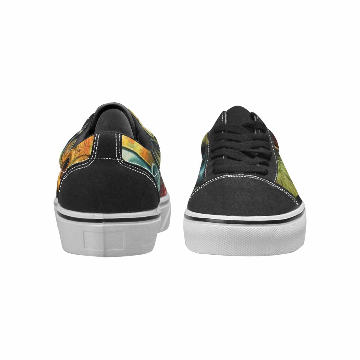 WOMEN'S Aliens Lace-Up Canvas Dark Academia Custom Sneakers