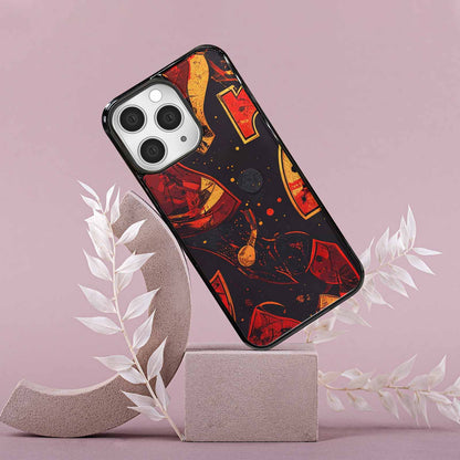 iPhone 15 Pro Max Case — Dice And Casino Pattern Seamless Repeat, Original Design Phone Case