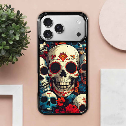 iPhone 17 Pro Max Case — Skull Dark Art Gothic Print Gothic, Custom Printed Phone Case
