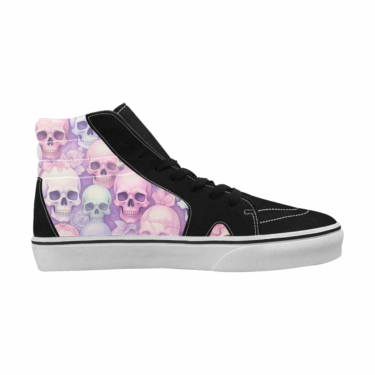 WOMEN'S Skulls - Pastel High Top Canvas Surreal Sneakers