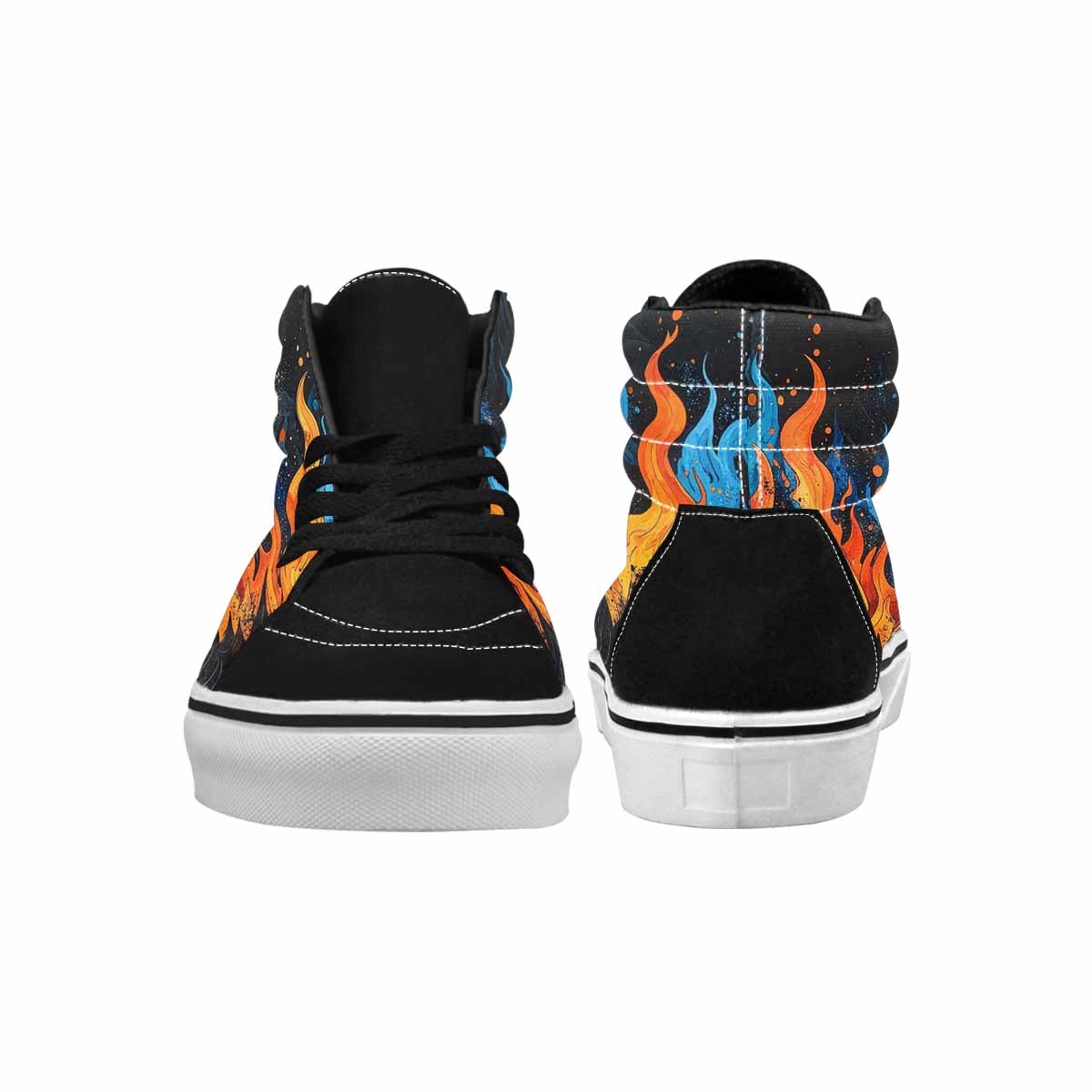 MEN'S Flame Burst High Top Canvas Aesthetic Shoes