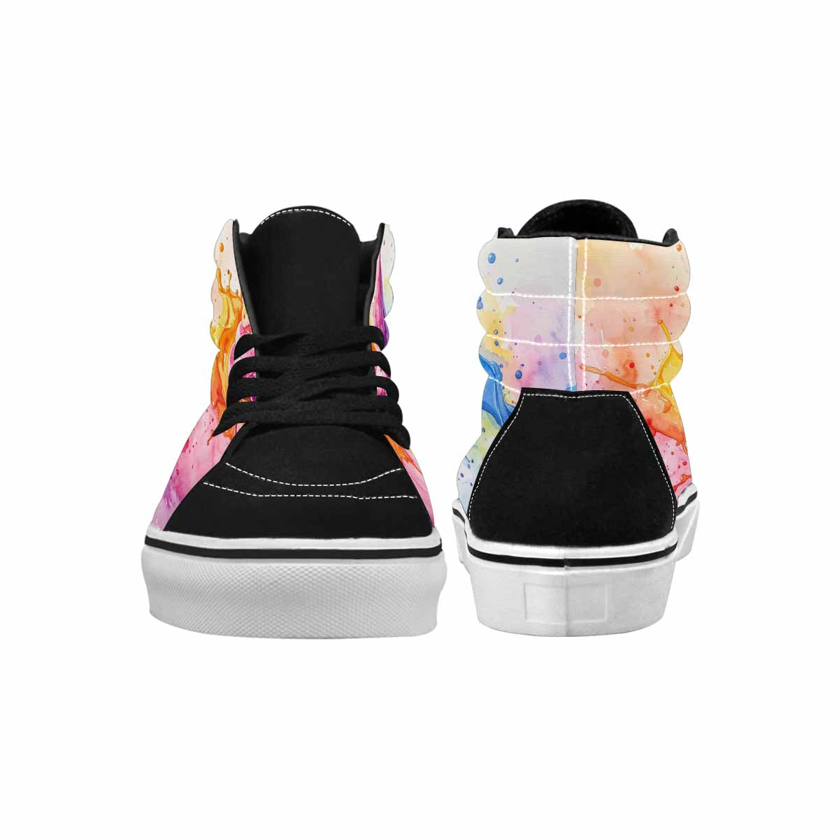 MEN'S Melting Icecream Collage High Top Canvas Dreamcore Sneakers