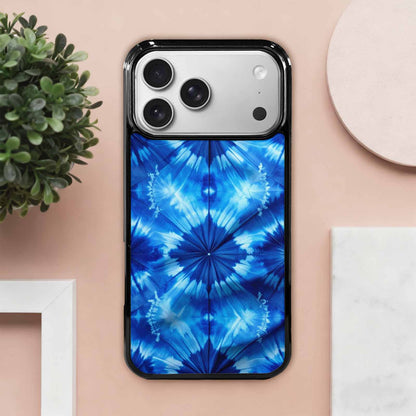 iPhone 17 Pro Max Case — Tie Dye Shibori Indigo Tie Dye, Custom Art Phone Cover