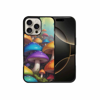 iPhone 16 Pro Max Case — Overlapping Endlessly No Empty Space Mushrooms, Original Design Phone Case