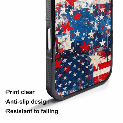 iPhone 17 Air Case — Patriotic Stars And Stripes American Galaxy, Personalized Phone Case