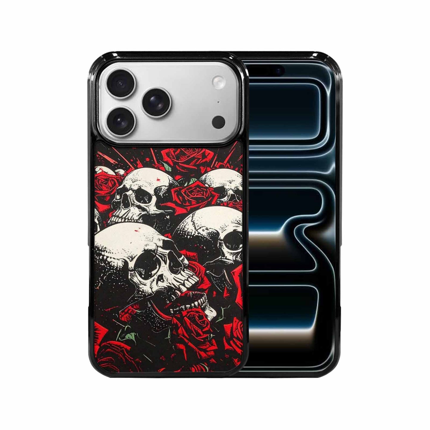 iPhone 17 Pro Max Case — Skull Dark Art Gothic Print Gothic, Custom Made Phone Cover