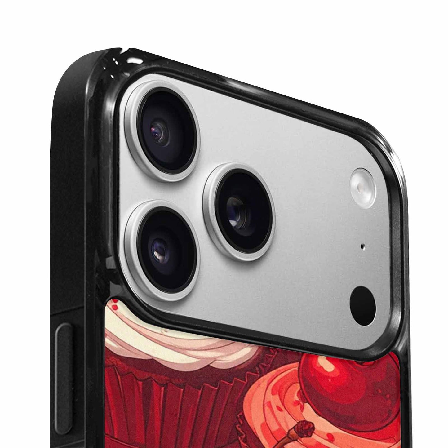iPhone 17 Pro Max Case — Retro Cherry Cupcake Retro Vintage, Custom Print Case Cover