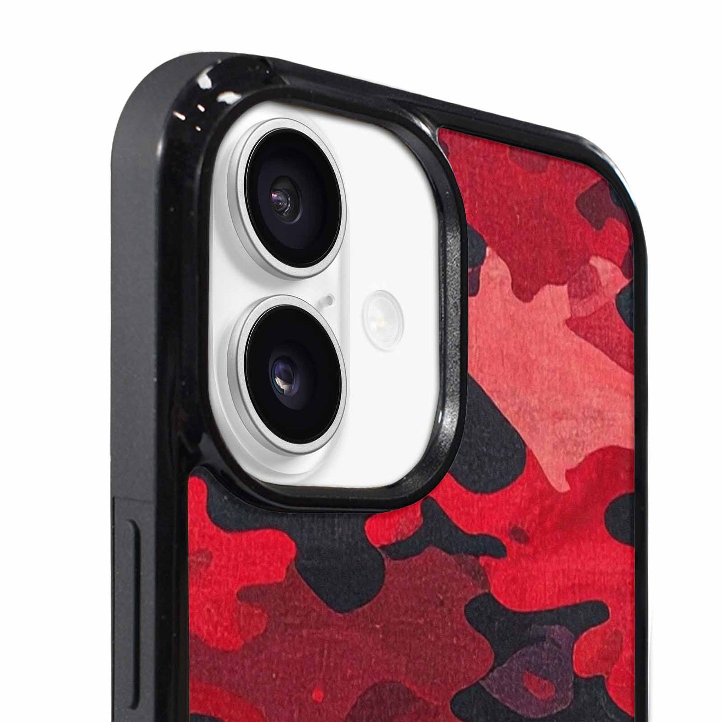 iPhone 17 Case — Tactical Camo Red Black Custom Camo, Custom Phone Case