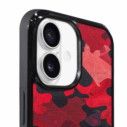 iPhone 17 Case — Tactical Camo Red Black Custom Camo, Custom Phone Case