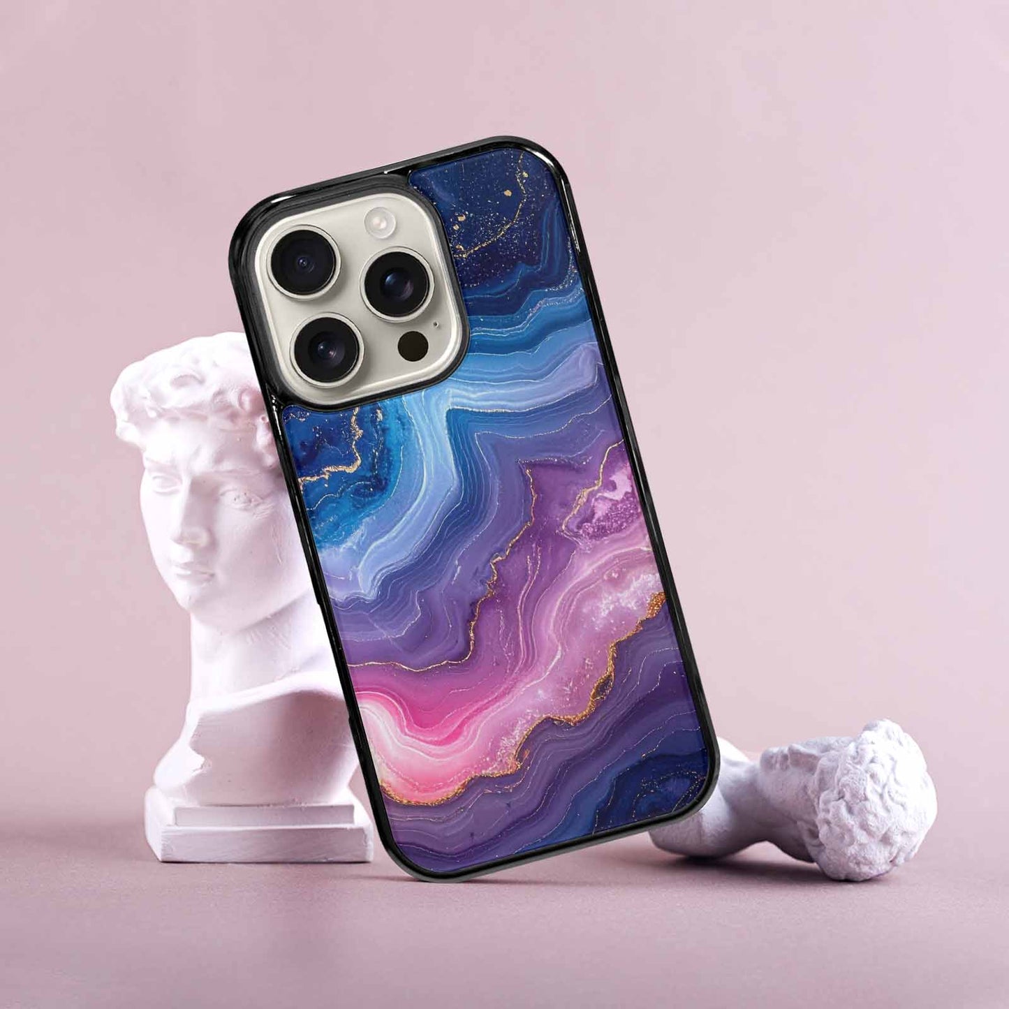 iPhone 16 Pro Case — Marble Galaxy, Original Design Phone Case