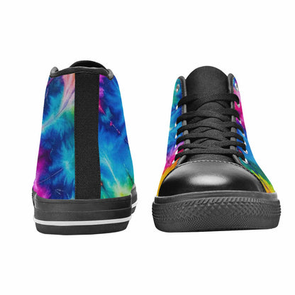 MEN'S Tie Dye Acid Wash Color High Top Canvas Surreal Sneakers