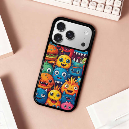 iPhone 17 Pro Case — Small Cartoon Monster Character Pattern Cartoon, Customized Protective Case