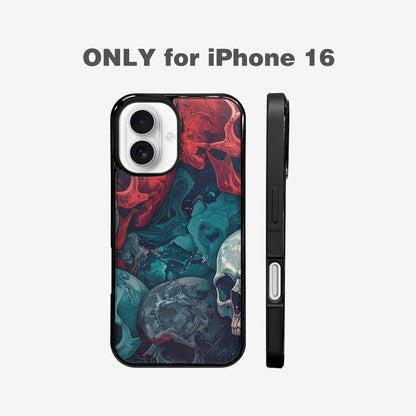 iPhone 16 Case — Marble Skull Custom, Custom Designed Case Cover