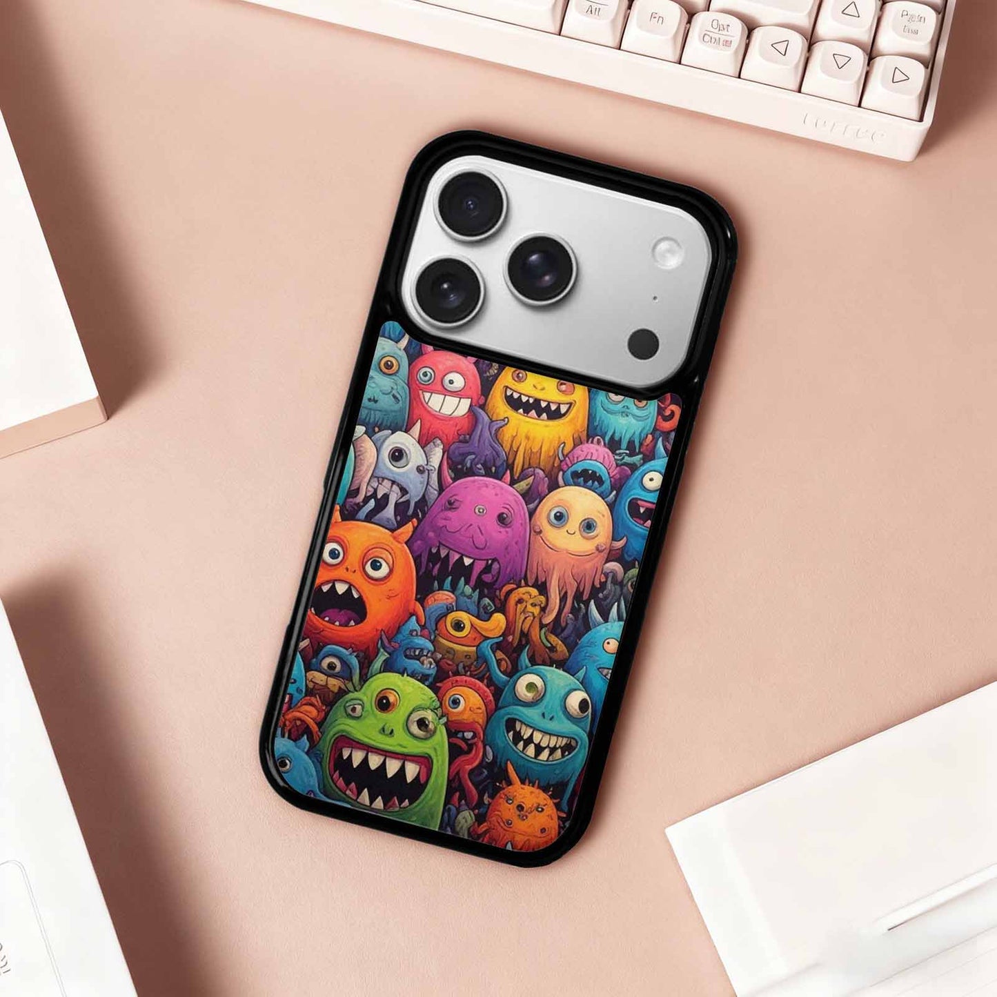 iPhone 17 Pro Case — Monsters General Cartoon Monsters Pattern Cartoon, Custom Print Case Cover