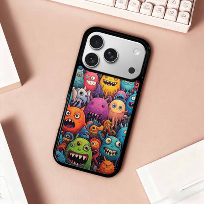 iPhone 17 Pro Case — Monsters General Cartoon Monsters Pattern Cartoon, Custom Print Case Cover