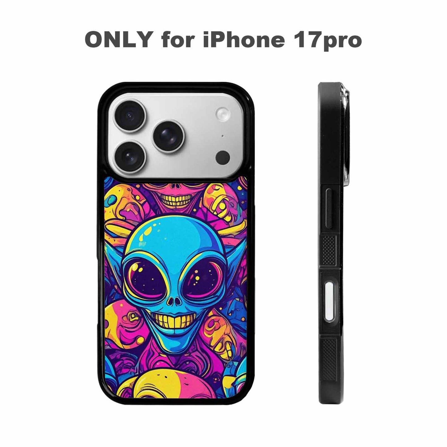 iPhone 17 Pro Case — Alien Ufo Cartoon Art Pattern Alien, Custom Art Phone Cover