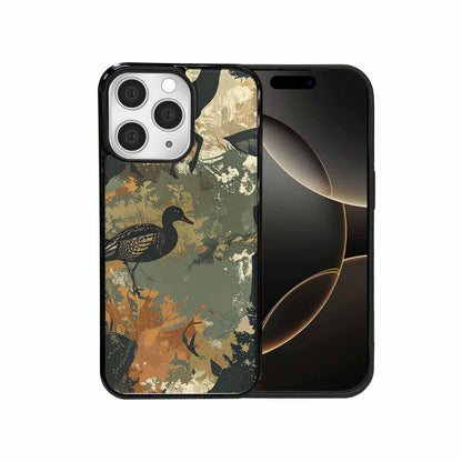 iPhone 15 Pro Max Case — Hunting Camouflage Pattern With Deer And, Customized Protective Case