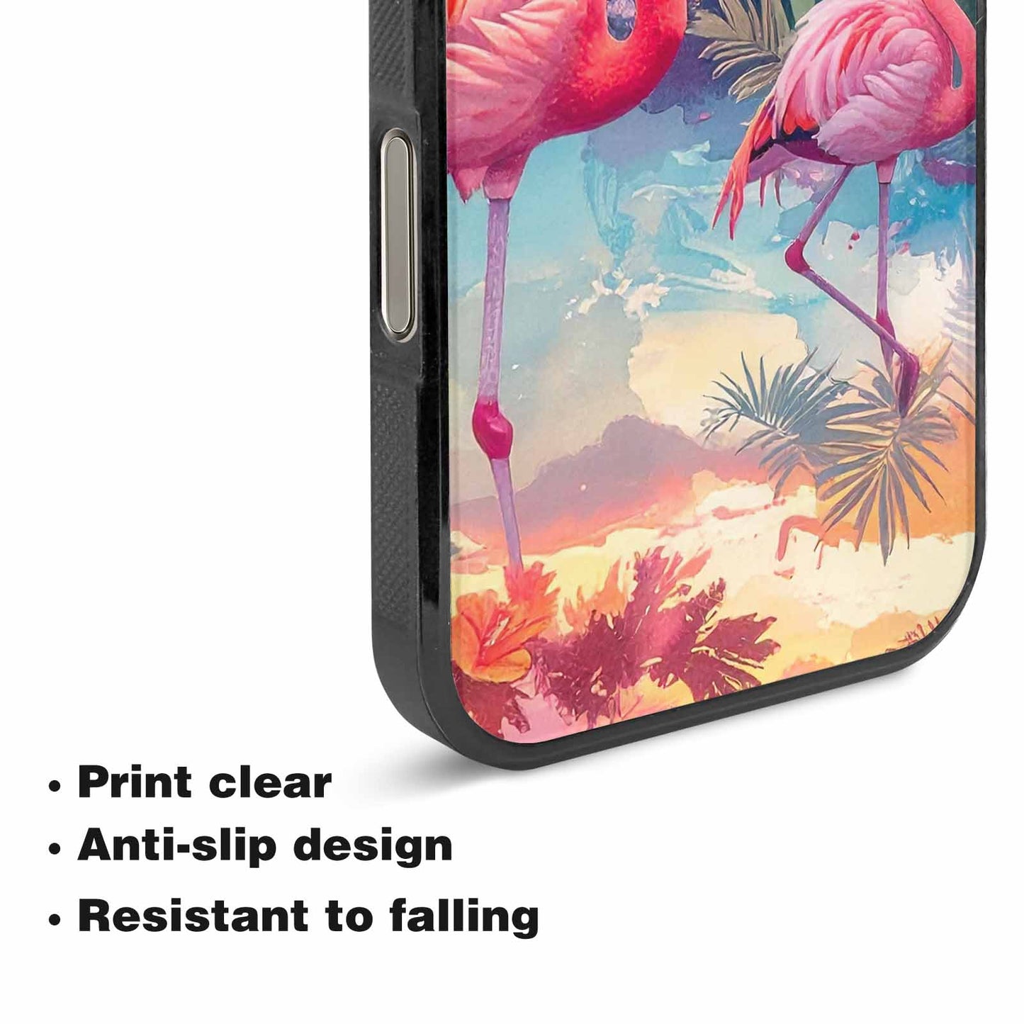 iPhone 16 Pro Max Case — Flamingo Tropical Flamingo Tropical Pattern Hundreds, Custom Phone Case