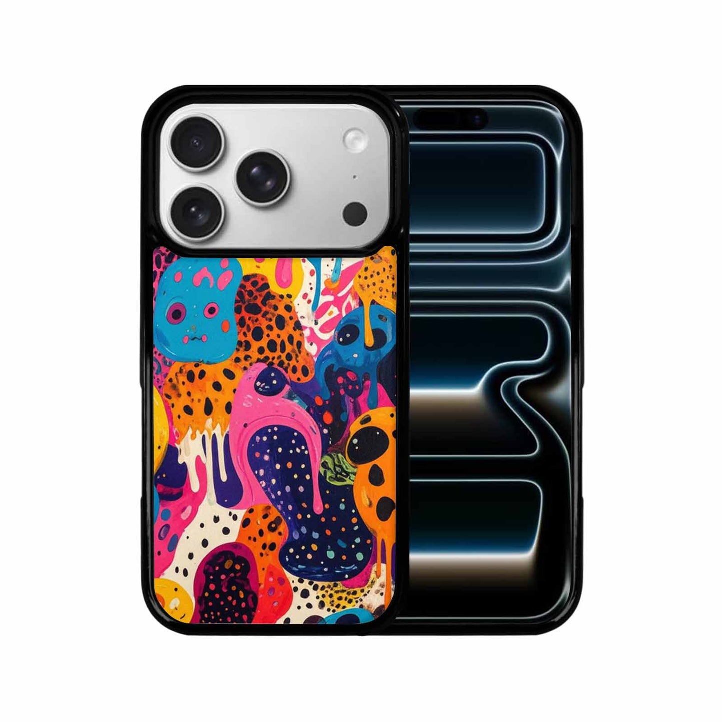 iPhone 17 Pro Case — Melting Aliens Pattern Hundreds Of Alien, Custom Phone Case