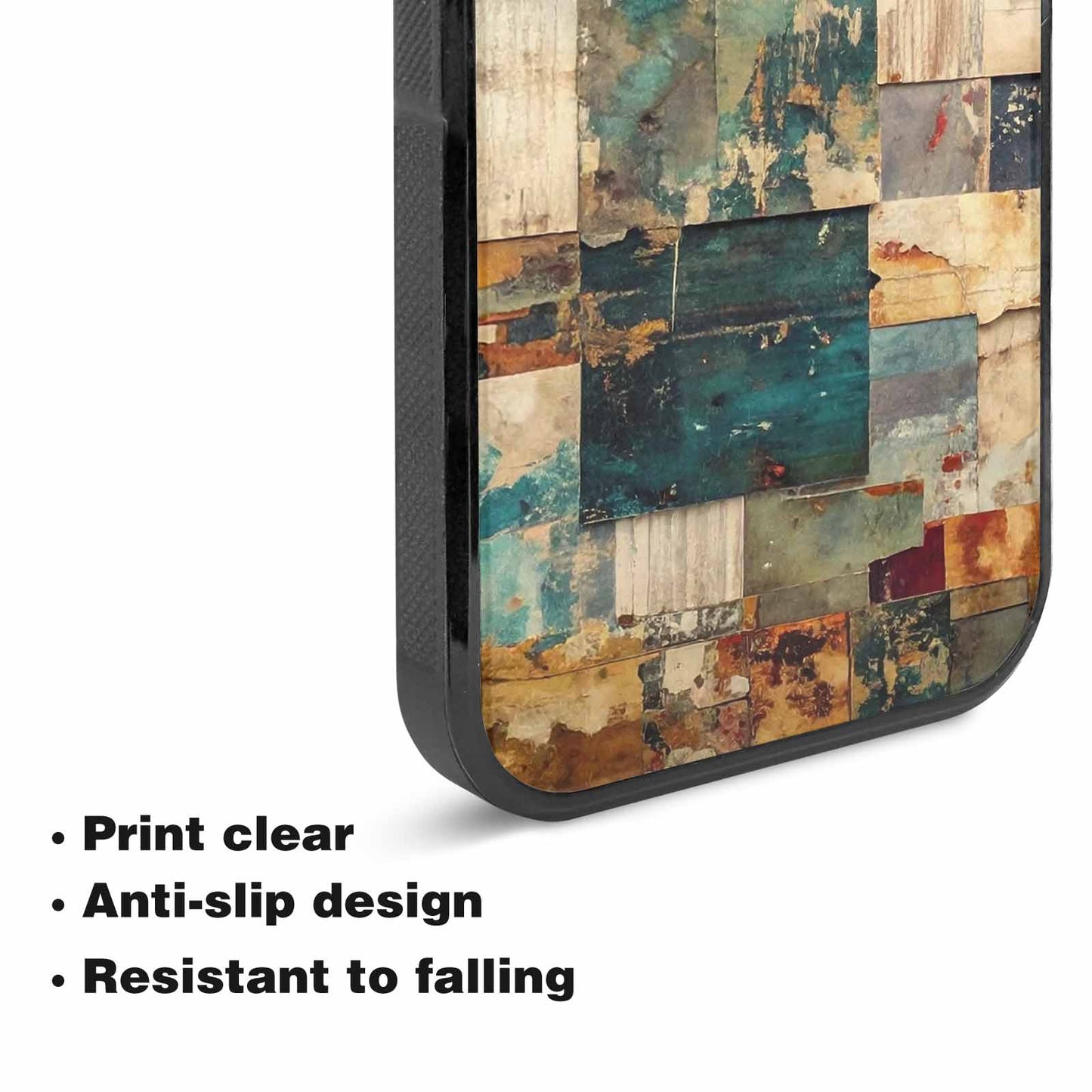 iPhone 15 Case — Distressed Grunge Texture Pattern Hundreds Of, Custom Printed Phone Case