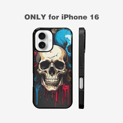 iPhone 16 Case — Many Of Skulls Collage Overlapping Art, Custom Designed Case Cover
