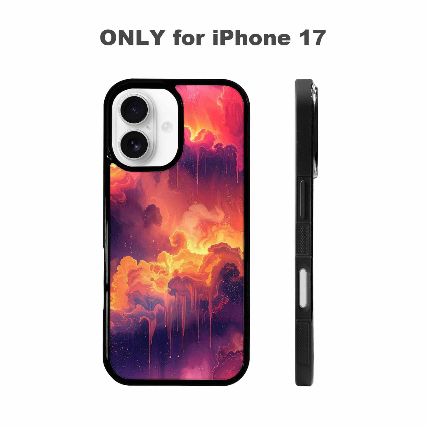 iPhone 17 Case — Seamless Tileable Pattern Of Galaxy Space, Custom Made Phone Cover