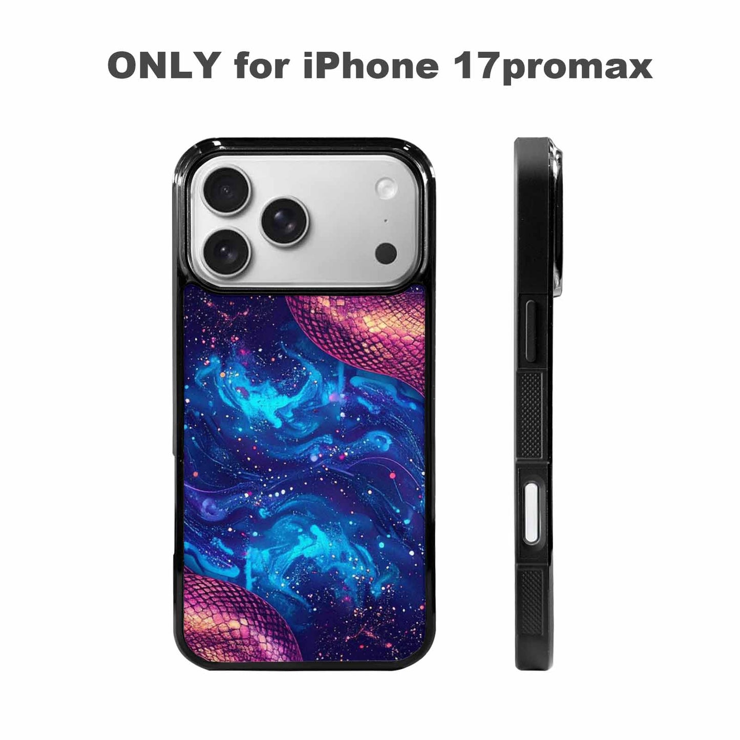 iPhone 17 Pro Max Case — Galaxy Snake Print Galaxy Space, Original Design Phone Case