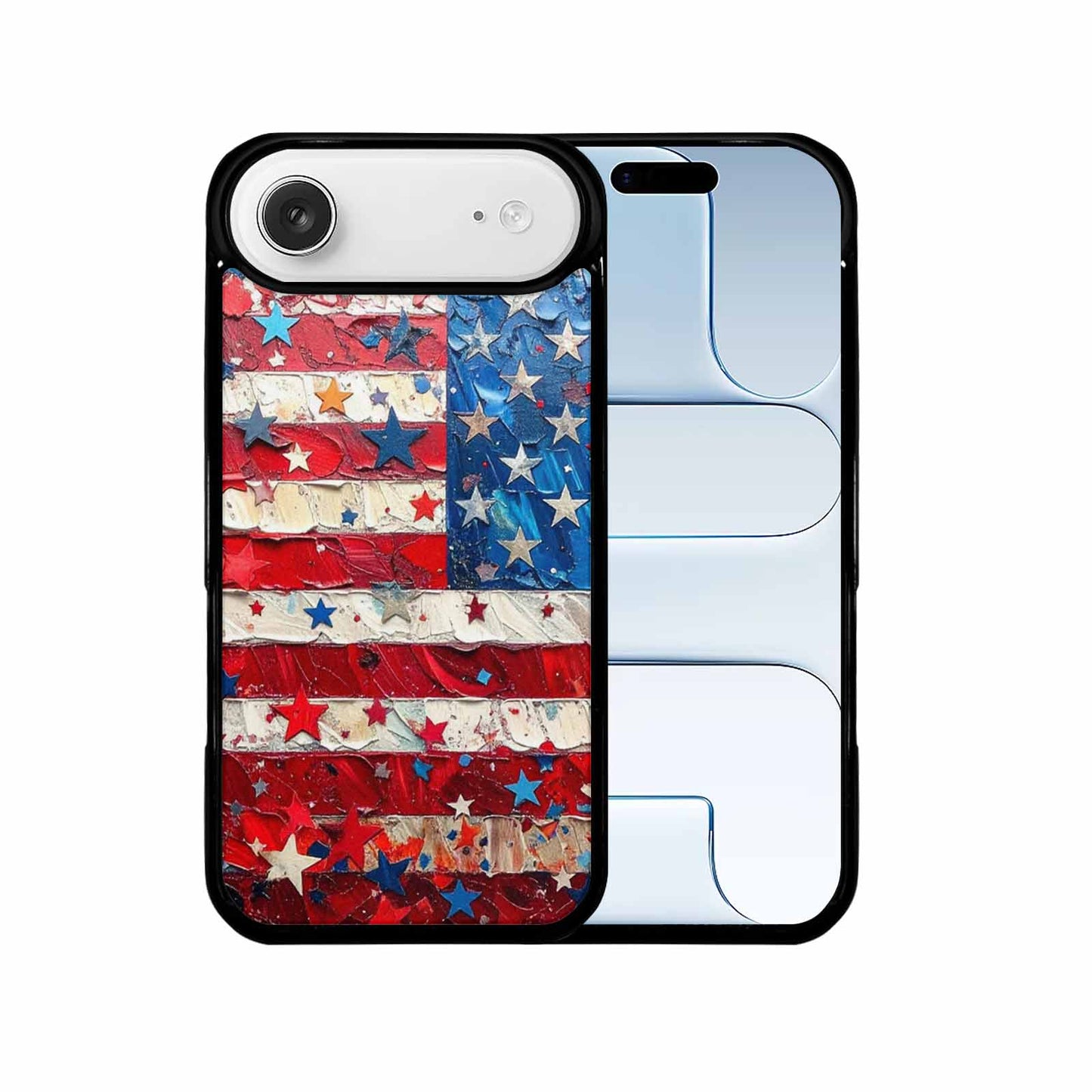 iPhone 17 Air Case — Patriotic Stars And Stripes American Galaxy, Personalized Phone Case