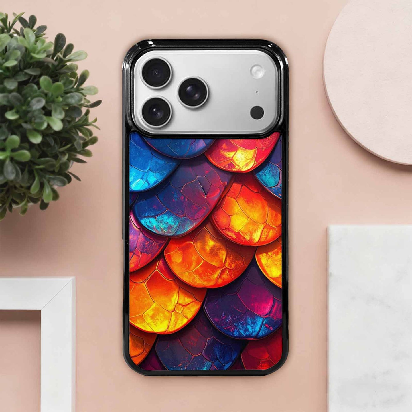 iPhone 17 Pro Max Case — Snake Print Dark Seamless Animal Print, Custom Phone Case