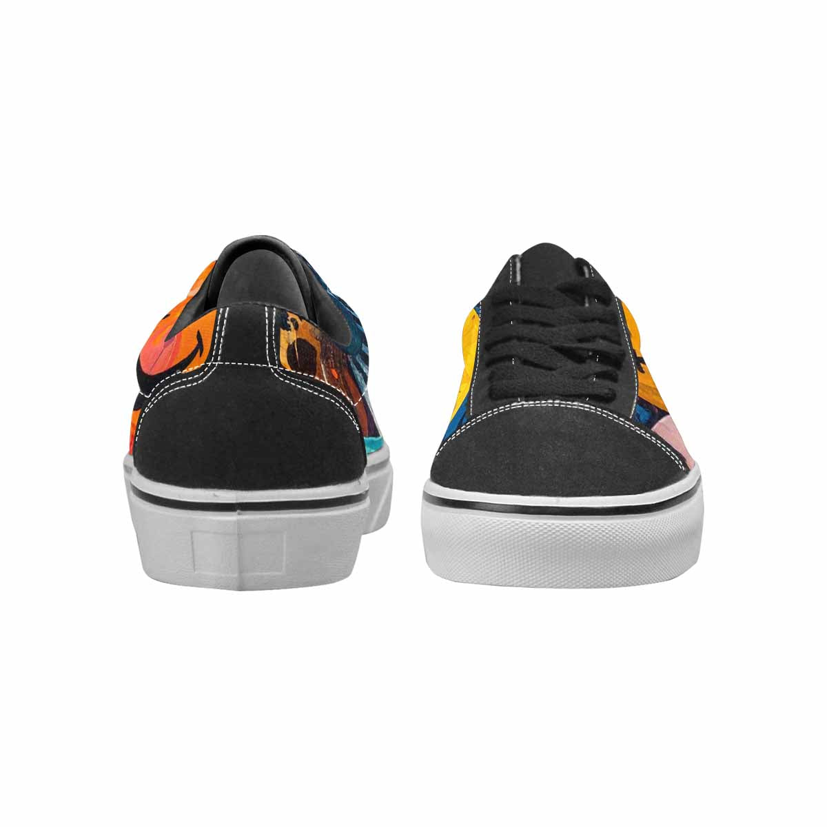 WOMEN'S Smiley Faces Lace-Up Canvas Aesthetic Custom Shoes