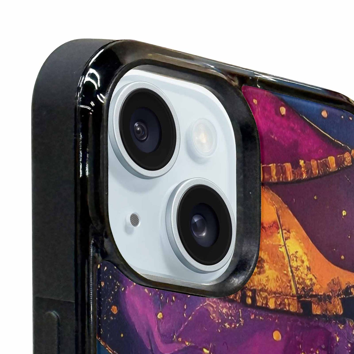 iPhone 15 Plus Case — Steampunk Galaxy Art Seamless Pattern Vibrant, Custom Designed Case Cover