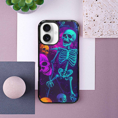 iPhone 16 Case — Glowing Skeleton Pattern Hundreds Of Small, Unique Phone Case Design