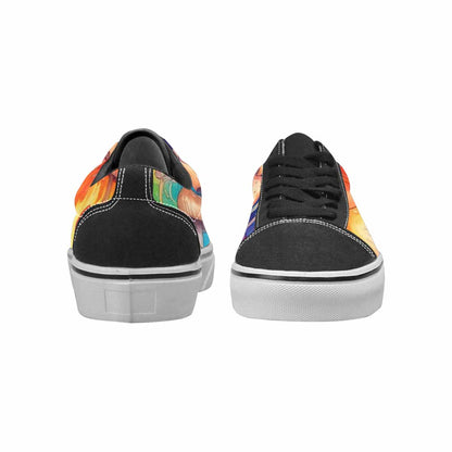 WOMEN'S Mushrooms  Tie Dye Lace-Up Canvas Surreal Shoes