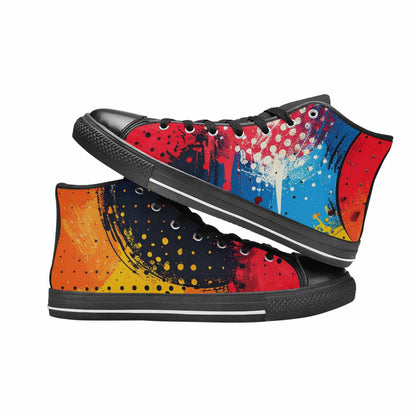 MEN'S Comic Book Halftone High Top Canvas Y2K Sneakers