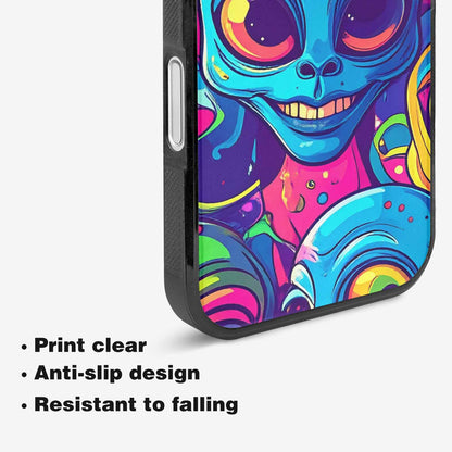 iPhone 16 Case — Alien Ufo Cartoon, Custom Designed Case Cover