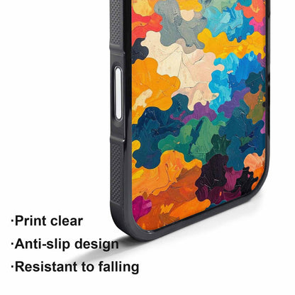 iPhone 17 Pro Case — Camo Patches Full Color Vibrant Camo, Personalized Phone Case