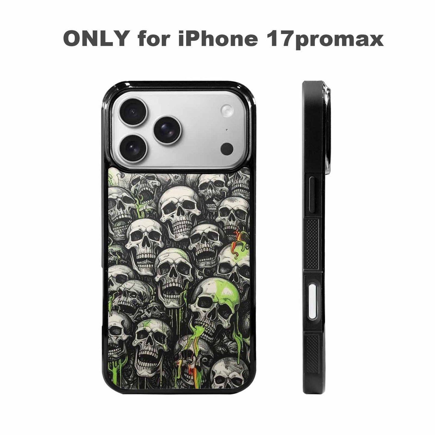 iPhone 17 Pro Max Case — Rainbow From Skull\'s Mouth Gothic Skulls, Custom Designed Case Cover