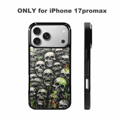 iPhone 17 Pro Max Case — Rainbow From Skull\'s Mouth Gothic Skulls, Custom Designed Case Cover