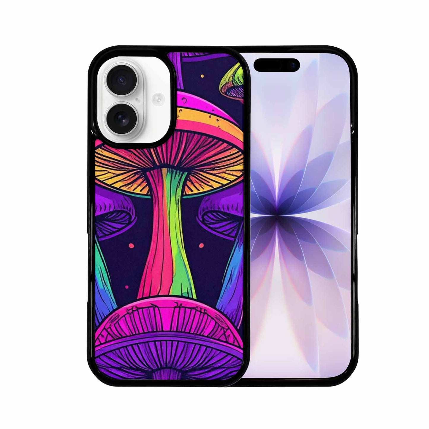 iPhone 17 Case — Psychedelic Mushroom Cartoon Pattern Cartoon Cute, Custom Phone Case