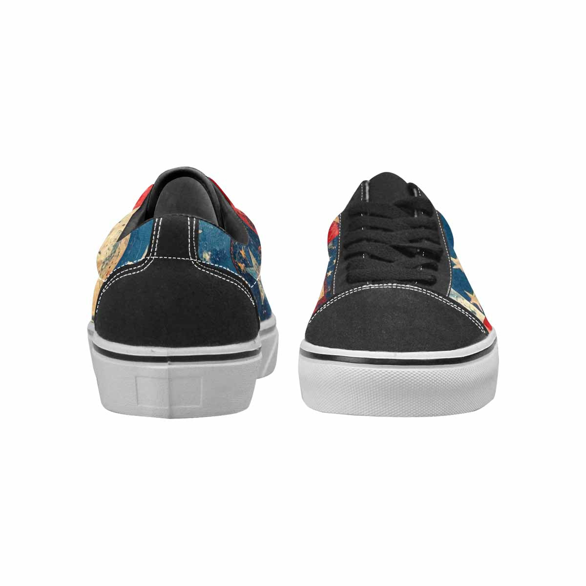 WOMEN'S American Flag Stars Canvas Lace-Up Dreamcore Custom Sneakers