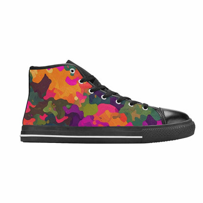 MEN'S Military Camouflage Blotch High Top Canvas Dreamcore Shoes
