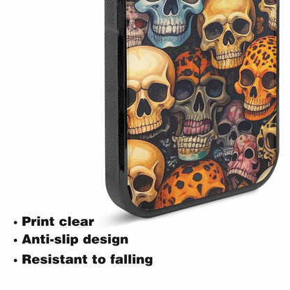 iPhone 15 Plus Case — Skulls Pattern Hundreds Of Sma, Personalized Phone Case