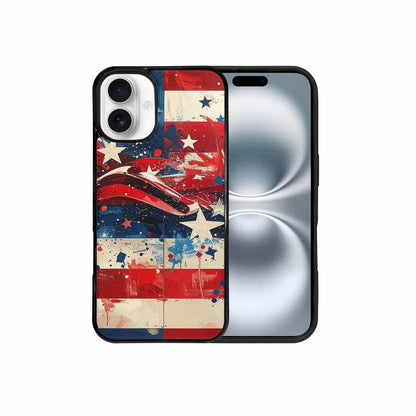 iPhone 16 Plus Case — Patriotic Stars And Stripes American Stars, Unique Phone Case Design